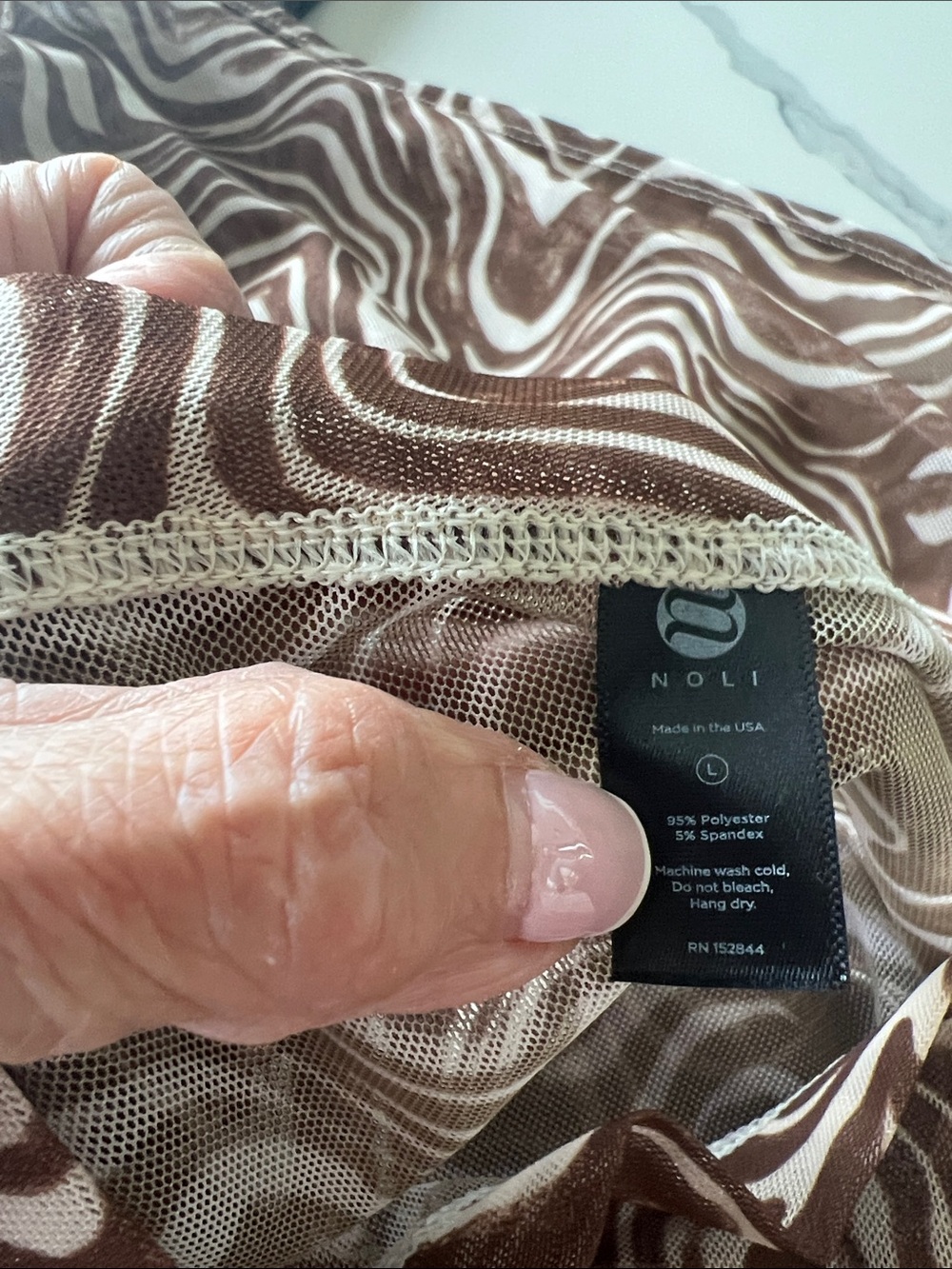 Noli Brown Mix Activewear Set - Solid & Zebra Print - Picture 5 of 6